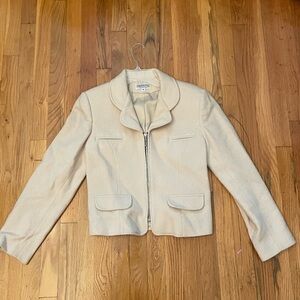 Jordan and Cole Cream Zip Up Jacket Size Medium